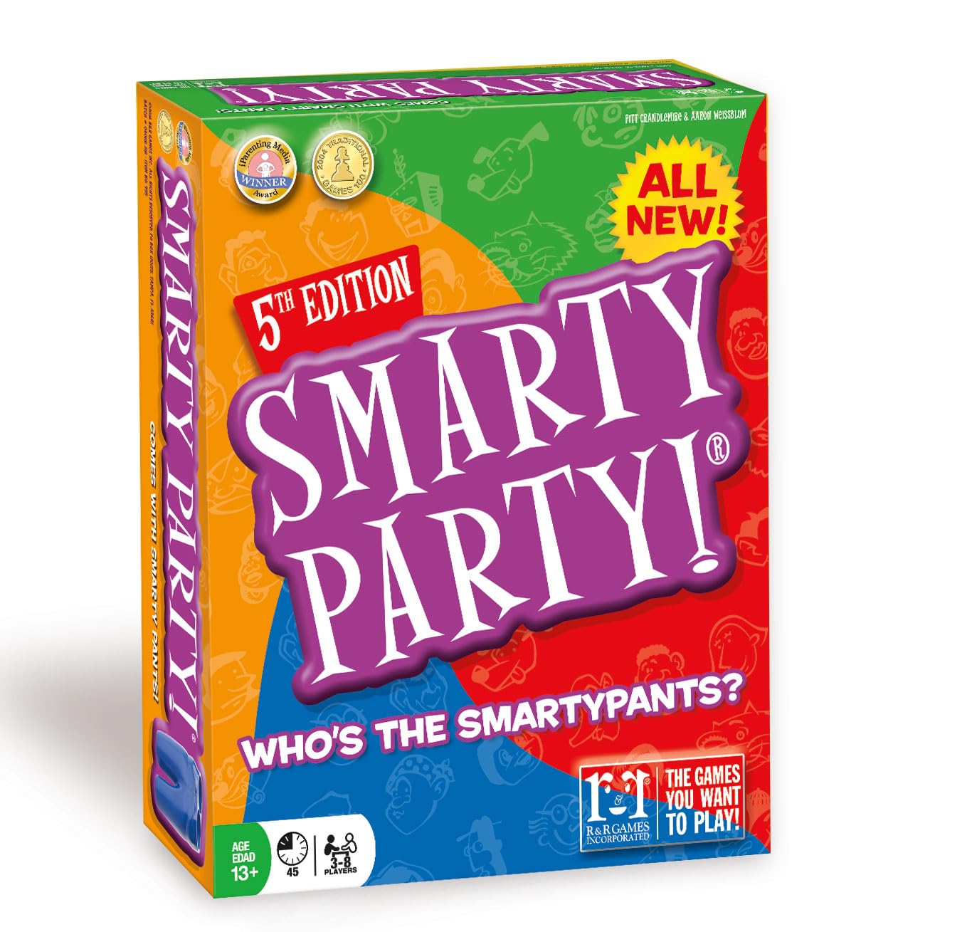 R&R Games Smarty Party 5th Edition Family Trivia Party Game for Ages 13+, 3-8 Players