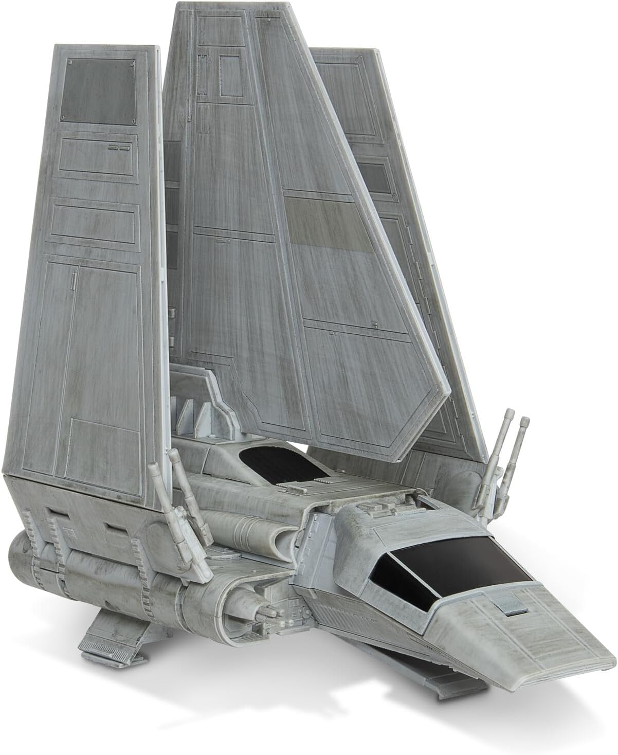 Star Wars Micro Galaxy Squadron Imperial Shuttle - 7-Inch Starship Class Vehicle with Three 1-Inch Micro Figure Accessories