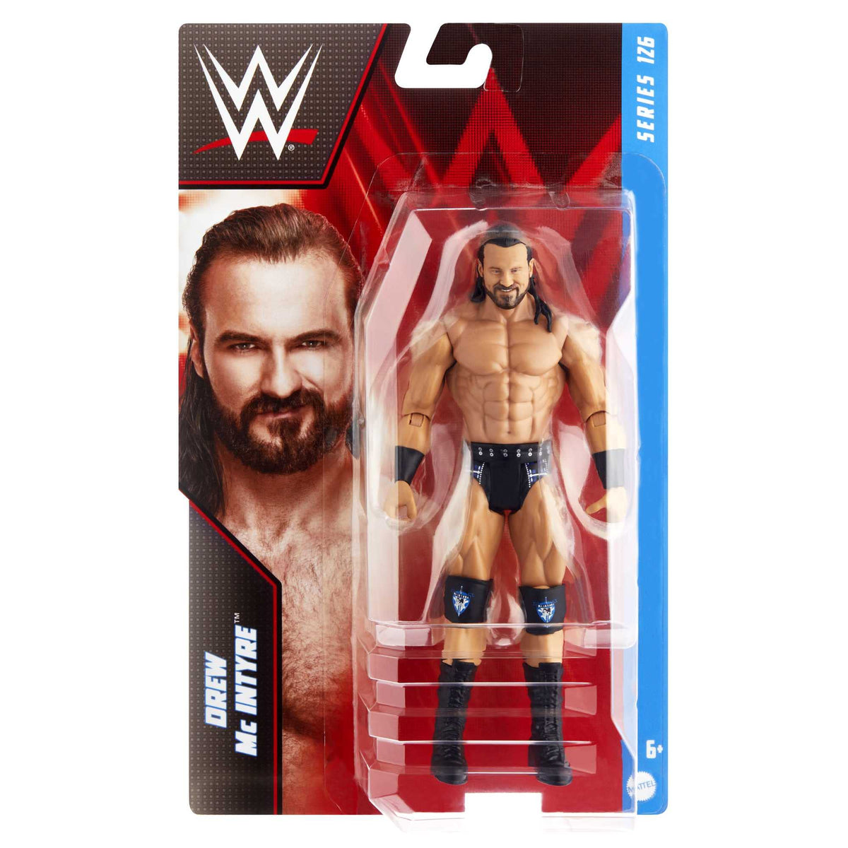 Mattel Basic Drew Mcintyre Action Figure, Posable 6-inch Collectible for Ages 6 Years Old & Up