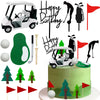 2026 New Golf Cake Decorations Golf Cart Cake Topper Decorations Golf Themed Supplies Mini Cart for Theme Party Supplies