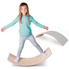 Acorn Avenue Non Slip Balance Board - Felt Rocker Board Durable Wood- Kids