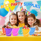 Holady 12 Pack 5'' Inch Sand Beach Buckets Pail with Beach Shovels,Sand Bucket Water Bucket for Beach Fun Great Summer Party Accessory