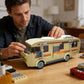 GHQYTPR Classic Desert Camper RV Building Block Set 426 Pcs Motorhome Car Model Kit with Chemistry Lab Interior for Adults & Teens Home Desk Decor