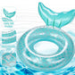 HeySplash Pool Floats Kids, Inflatable Swimming Rings Mermaid Tail Shaped