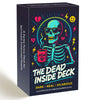 DPEHAKMK The Dead Inside Oracle Deck, 54 Dark Humor Skeleton Oracle Cards for Beginners, Funny Halloween Skeleton Oracle Cards, Shadow Work Deck