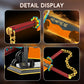 GHQYTPR Anime Dual Cleaver Building Set - 1478 Pieces Sound Ninja Sword Model with Golden Chain 82 Inch Huge Nichirin Style Weapon Flashy Cosplay Prop