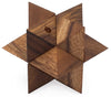 Shooting Star Puzzle: 3D Brain Teaser Wooden Puzzle for Adults Classic Handheld Interlocking STEM Skill Builder Interlocking Game Educational