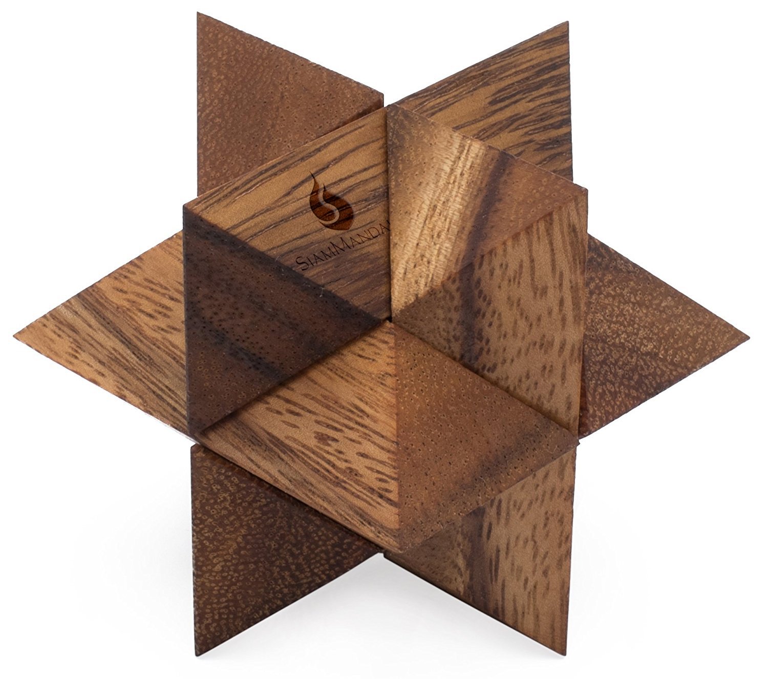 Shooting Star Puzzle: 3D Brain Teaser Wooden Puzzle for Adults Classic Handheld Interlocking STEM Skill Builder Interlocking Game Educational