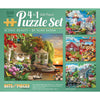 Bits and Pieces - 4-in-1 Multi-Pack Large 500 Piece Jigsaw Puzzles for Adults - Jigsaw Puzzle Set Bundle by Artist Alan Giana, Completed Puzzle Size