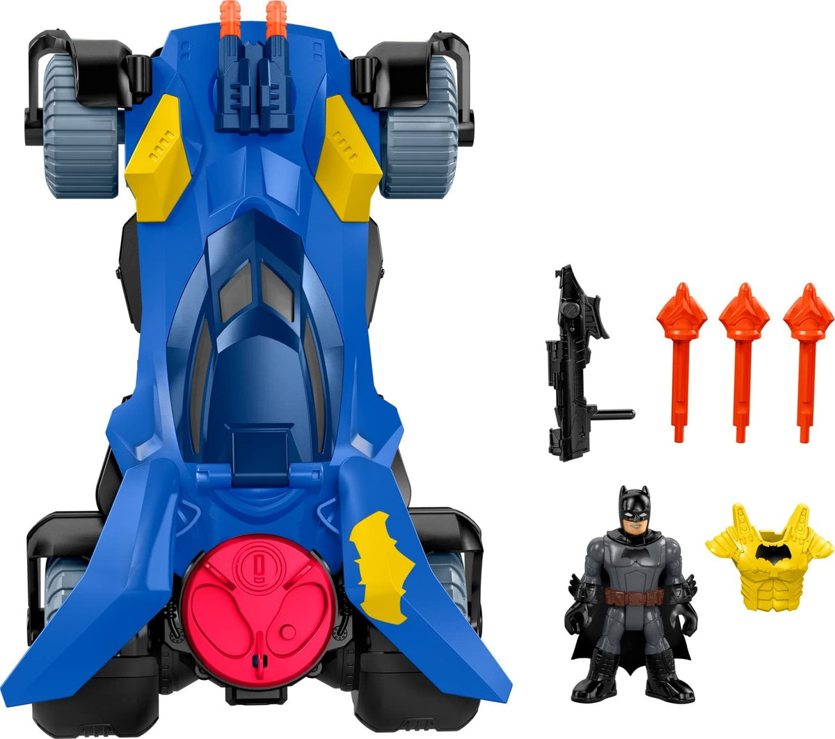 Fisher-Price Imaginext DC Super Friends Batman Toy Batmobile Vehicle & Figure Set for Preschool Pretend Play Kids Ages 3+ Years