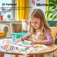 Shuttle Art Paint with Water Coloring Book for Kids, 25 Sea World Themed Pages with 2 Brushes, Mess-Free Watercolor Paint Set, Travel-Friendly Art