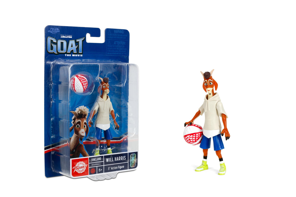 Jada Goat Will Harris (Casual Version) Action Figure - 5” Scale Collectible with Roarball Accessory 4.5” Figure Toys
