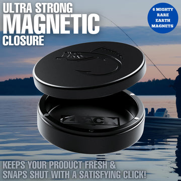 ZPACK Metal Can | Metal Pouch Can | Bass | Premium Aircraft-Grade Aluminum Container with Magnetic Closure | Slim EDC Pocket Tin | Carved Engraved