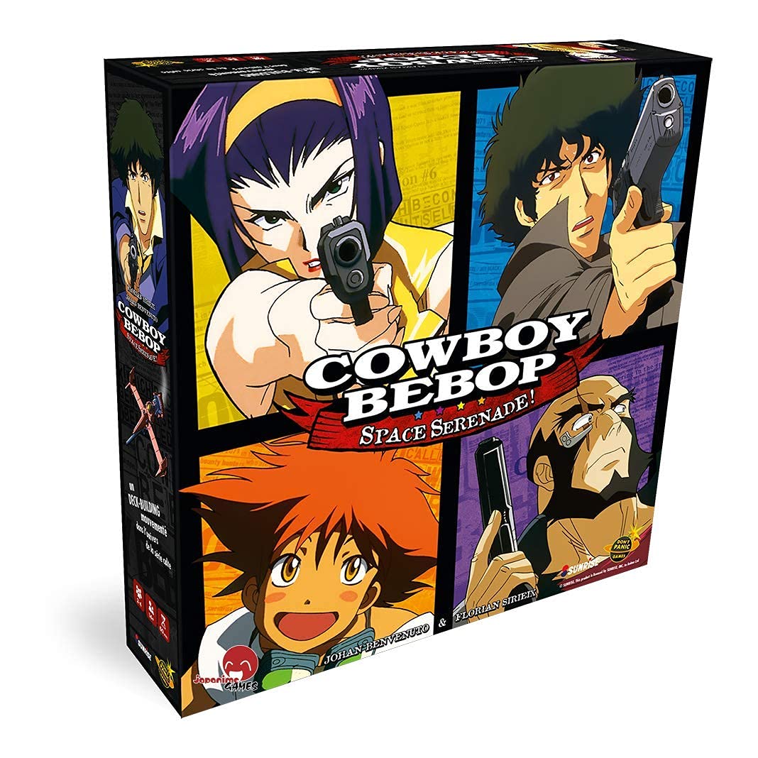 Japanime Games Cowboy Bebop: Space Serenade | from The Creator of Harmonies | Cooperate to Take Down Vicious | 1-4 Players | Ages 14+ | 30-90 Min Play