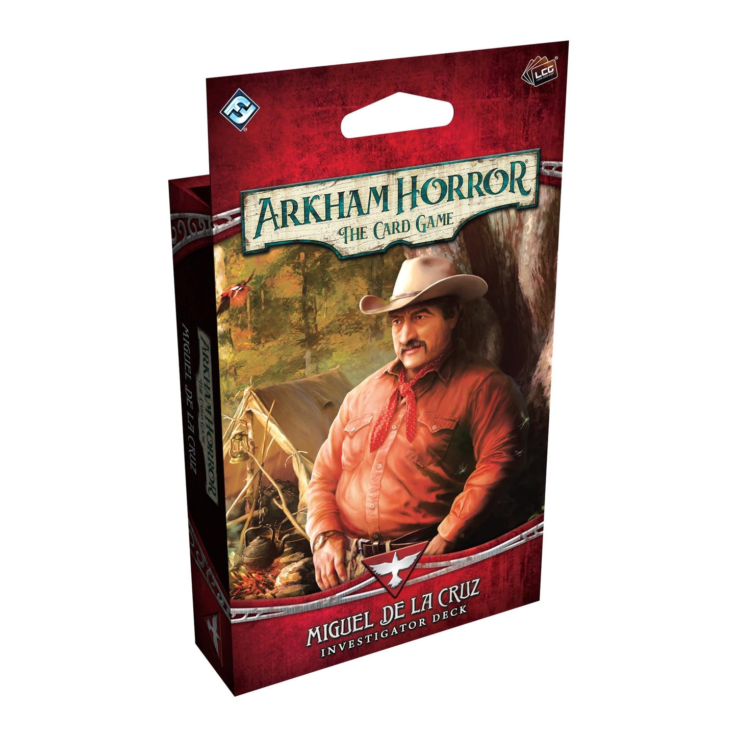 Asmodee Arkham Horror: The Card Game Miguel de la Cruz Investigator Deck - Survivor Role Deck with Traps & Tracking Abilities, Ages 14+, 1-4 Players