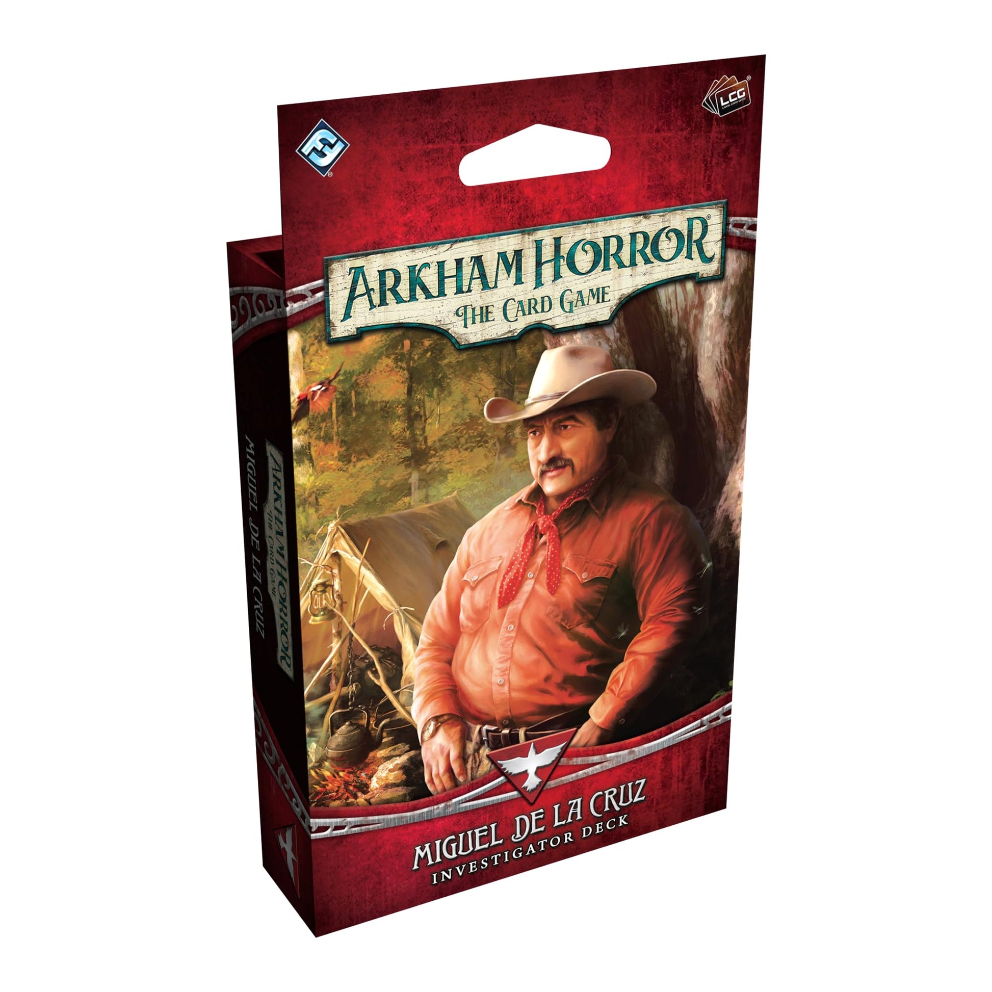 Asmodee Arkham Horror: The Card Game Miguel de la Cruz Investigator Deck - Survivor Role Deck with Traps & Tracking Abilities, Ages 14+, 1-4 Players