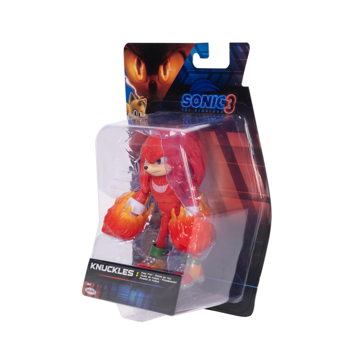 Sonic 3 The Hedgehog The Movie - 5" Knuckles Action Figure - Articulated Figure - Jakks Pacific