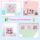Diamond Art Kits for Kids, 4 Pieces Cartoon Animals Diamond Painting Kits for Adults Beginner, 5D Full Round Drill Gem Art Arts and Crafts for Kid