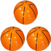 4E's Novelty Inflatable Basketball [3 Pack] Large 20" Beach Ball Bulk for Sports Themed Party Decorations & Favors, Fun Beach Pool Games & Toys