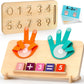 HANR Montessori Math Counting Toys,Preshool Learning Toys for Toddlers 3-6, Educational Math manipulatives for Kids,Number Counting Blocks,Montessori