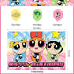 Power Girls Birthday Party Decoration,Power Girls Party Photo Background 5 x 3 FT and 18 Pcs Balloon,Merch Party Backdrop Supplies