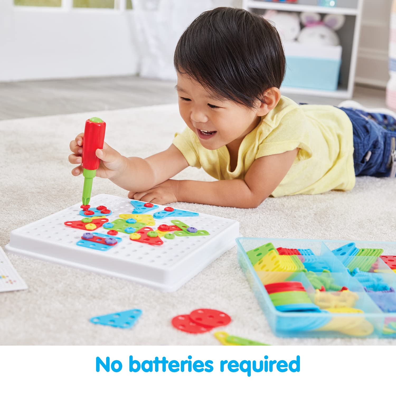 Kidoozie Create & Construct Building Kit, S.T.E.A.M Mosaic Art Activity for Children Ages 3+