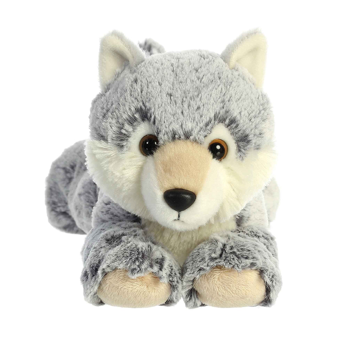 Aurora Flopsie 11.5" Winter Wolf Adorable Stuffed Animal