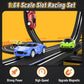 Slot-Car-Race-Track-Sets for Boys Kids, Battery or Electric Race Car Track with 4 High-Speed Slot Cars, Dual Racing Game 2 Hand Controllers Circular