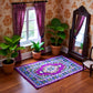 Dollhouse Miniature Purple Hand-Woven Rug, 1:12 Scale Floor Mat, DIY Accessories Accessories Convenient