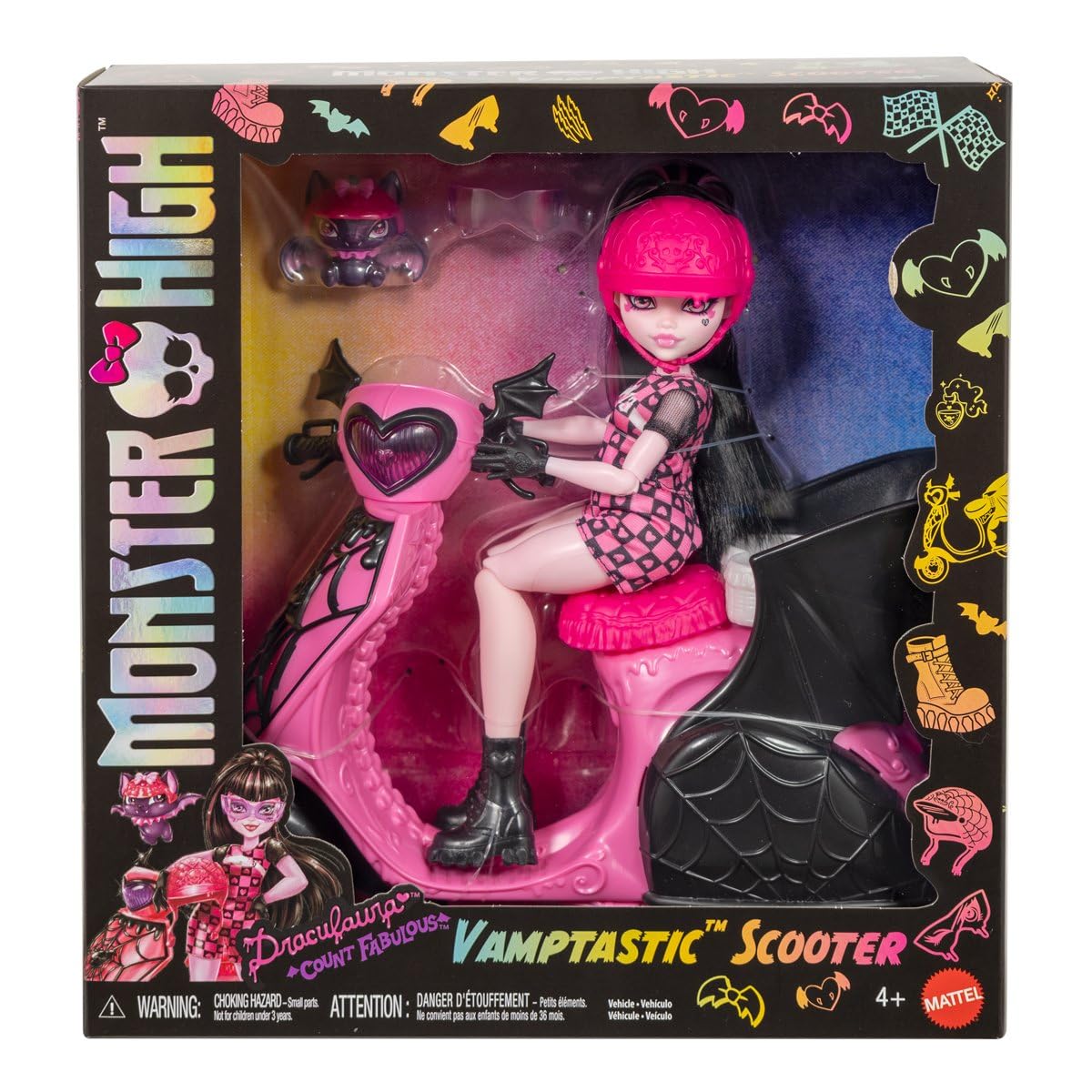 Draculaura and his Scooter Monster hig