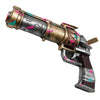 Anime-Style Crazy Punk Shotgun Foam Prop | 11” Pink Blue Cosplay Weapon Accessory