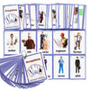 37PCS/Set Occupations Kids Gifts English Flash Cards Pocket Card Educational Learning Baby Toys for Children Pre-Kindergarten