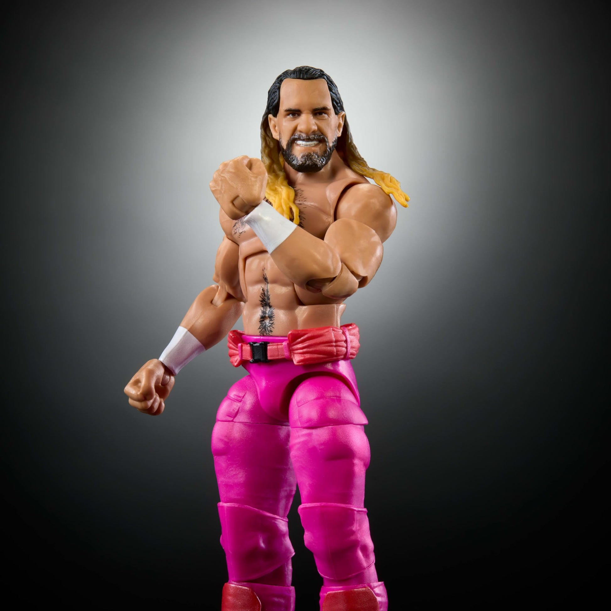 Mattel WWE Elite Collection Action Figure & Accessories, Premium Live Event Seth “Freakin” Rollins Set, Wrestlemania with Howard Finkel Build-A-Figure