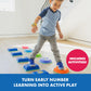 Educational Insights Hop to 10 Stepping Stones - Non Slip Nesting Stepping Stones for Kids, Early Math and Gross Motor Skills Toys for Toddlers 3-5