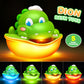 Baby Bath Toys Light Up Bath Bubble Machine with Colourful Light Bathtime Shower Bath Toys for Kids Ages 1-3 4-8 Birthday for Toddler Boys Girls