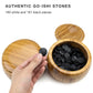 Brybelly Go Set All Natural Bamboo Wood Go Board | Bowls and 361 Bakelite Stones | 2-Player - Classic Chinese Strategy Board Game | Measures 19 x 19in