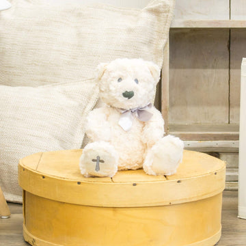 DEMDACO The Lord's Prayer Bear - Religious Plush Toy for Calming Comfort - Prayer Bear Plush - Spiritual Gift for Kids - Bedtime Hug Toy - Air Dry