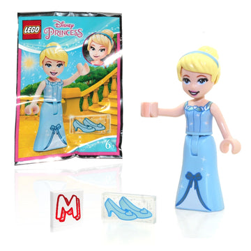LEGO Disney Princess Cinderella Minifigure - Cinderella (in Blue Dress and Glass Slippers) Limited Edition