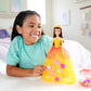 MATTEL Disney Princess Flower Fashion Belle Doll With 20 Charms, Customizable Skirt & Storage Case
