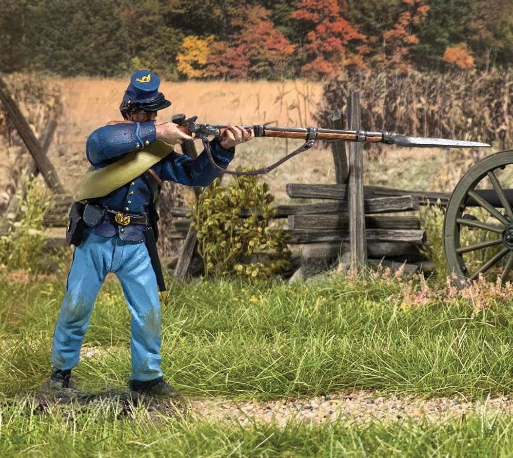 W. Britain American Civil War 31411 Union Corporal Standing Firing Rifle 1:30 Scale Metal