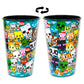 Minecraft Reusable Tumbler Cup Pack - Video Game Party Favor 12 Piece Bundle with 24 Oz Cups Plus Stickers, More | Bulk Minecraft Water Tumblers