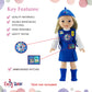 Emily Rose 14 Inch Doll Girl Scout Daisy Uniform 5-PC Playset | Officially Licensed by Girl Scouts of the USA | American Brand - Gift Boxed | Doll NOT