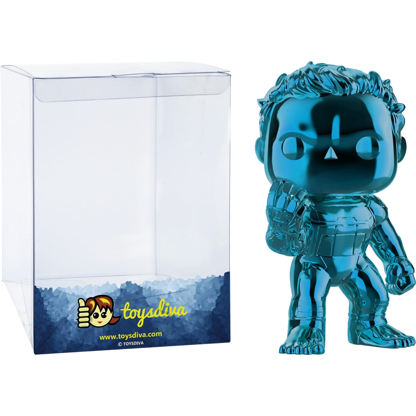 Funko H u l k (Walmart Exc): P o p ! Vinyl Figurine Bundle with 1 Compatible 'ToysDiva' Graphic Protector (499-41353 - B)