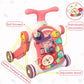Baby Walker 5 in 1 for Baby Boy, Baby Girl, Push Walkers, Assemble as Scooter/Motorbike/Activity Center/Detachable Panel, Walking Toys for Infants