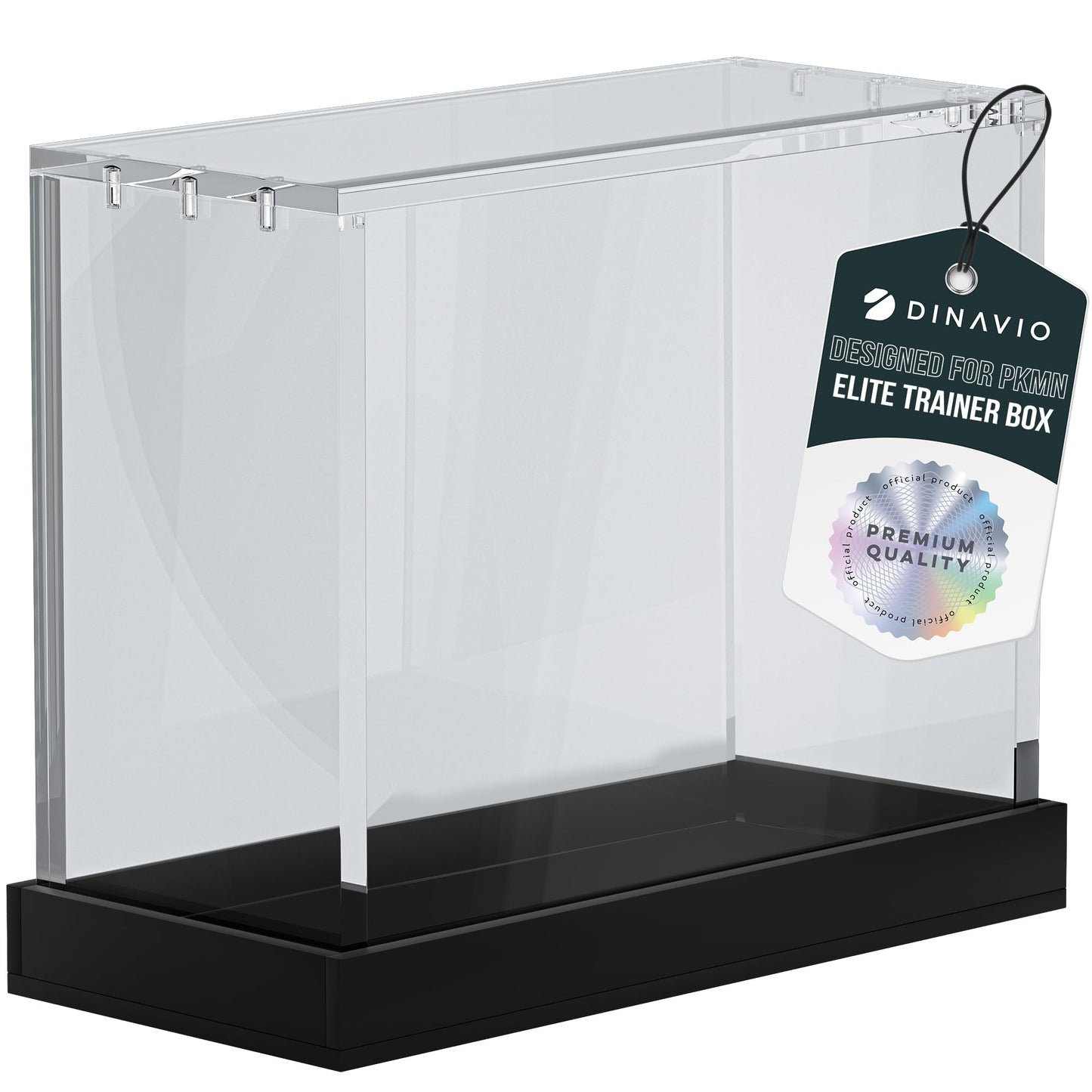 Dinavio Crafthouse Elite Trainer Box Acrylic Case - ETB Protector Case - Elite Trainer Box Protector - 8mm + 5mm Acrylic 5x3mm Magnets - Compatible