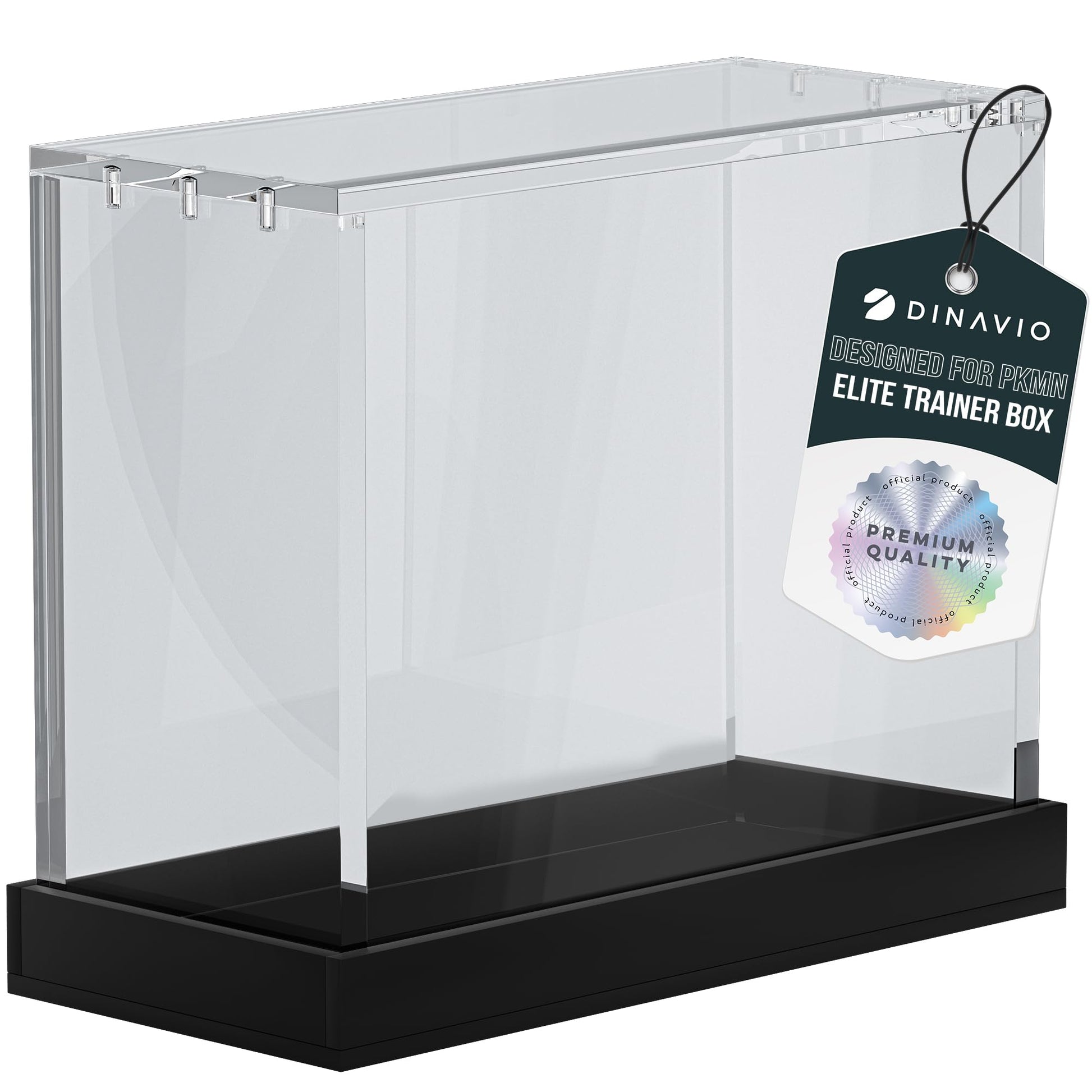 Dinavio Crafthouse Elite Trainer Box Acrylic Case - ETB Protector Case - Elite Trainer Box Protector - 8mm + 5mm Acrylic 5x3mm Magnets - Compatible