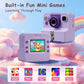 Cute Instant Print Camera for Kids - Perfect Birthday or Christmas Gift for Girls and Boys Age 3-12, Fun HD Digital Video Camera Toy with 32GB SD