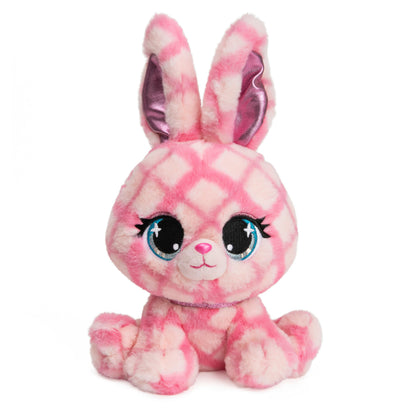 GUND P.Lushes Pets Trixie Karrats Designer Fashion Plush Toy, Collectible Bunny Stuffed Animal, Pink and Purple, 6”