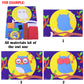 Lovyan 3D EVA Foam Stickers for Toddlers 12PCS Sticky Foam DIY Craft Preschool Art Class Drawing Sticker Puzzle Art Kit for Kids Boys Girls (Cartoon