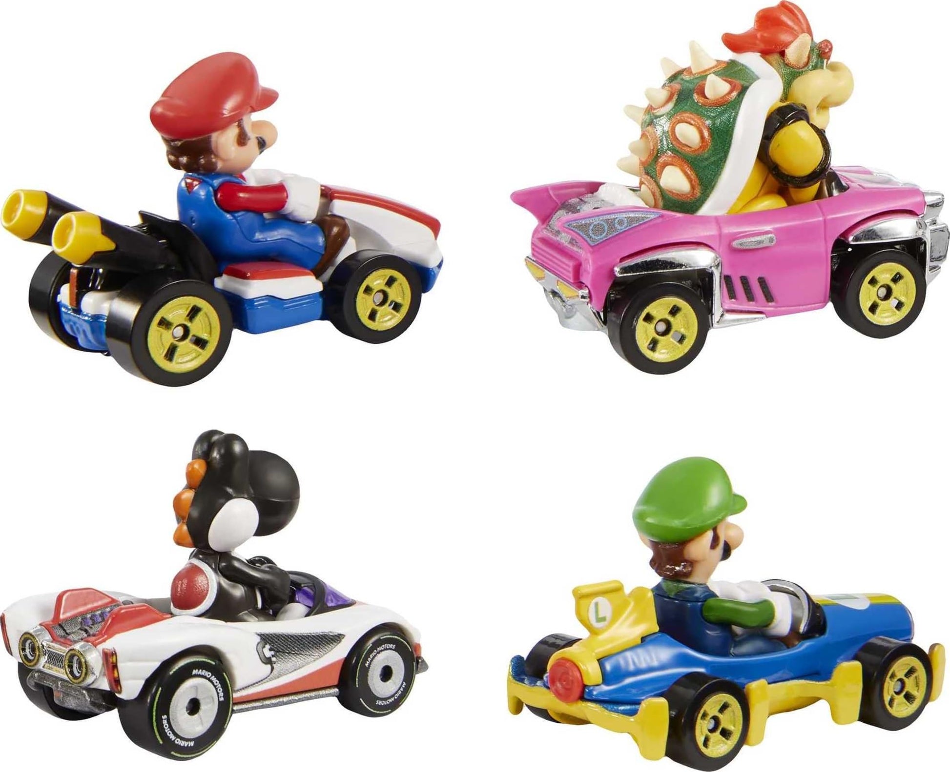 Hot Wheels Mario Kart Set of 4 Die-Cast Toy Cars